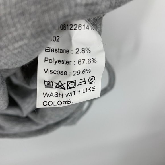 Shein Dress Gray Bodycon Mini Drawstring Side Long Sleeve - Picture 7 of 10